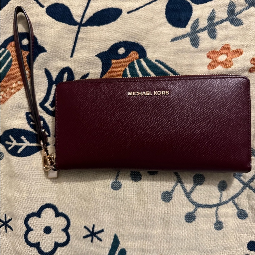 Michael Kors Deep Red Wristlet